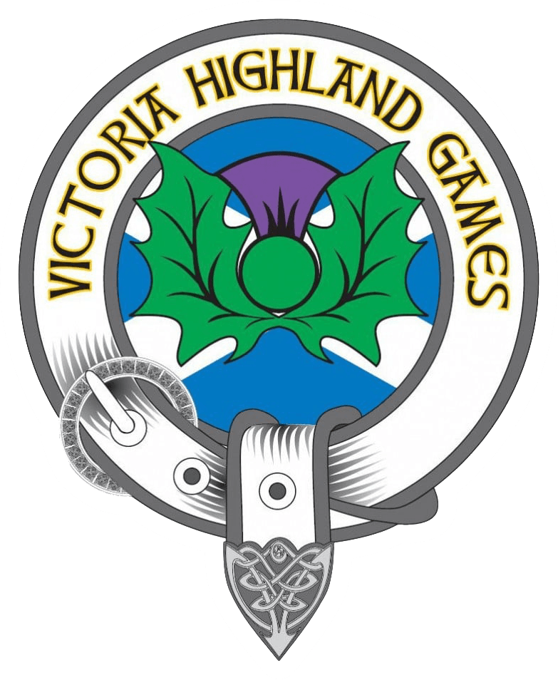 logo for Victoria Highland games and Celtic Feis