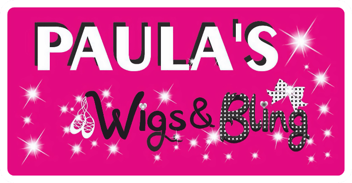 logo for Paula's Wigs and Bling
